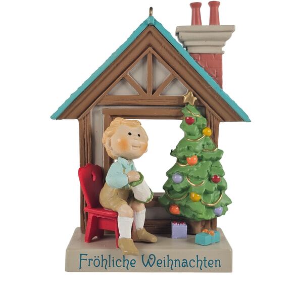 Hallmark Keepsake Christmas Ornament Germany 1989 Windows of the World QX462-5 - Picture 2 of 14